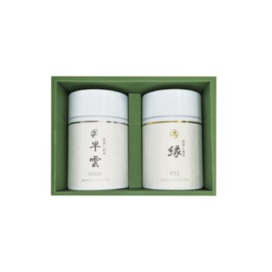 【品番:A-515】深蒸し煎茶 缶入80g「早雲･縁」 セット