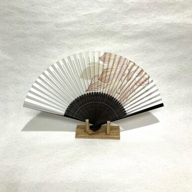 扇子 婦人用 6.5寸 ロータス 箔のぞき